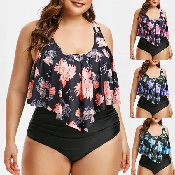 plus size High waist swimsuit