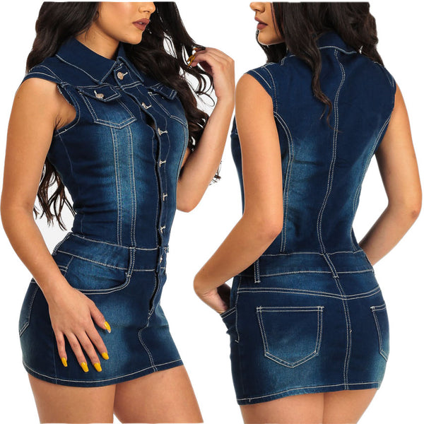 Denim dress