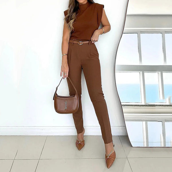 Sleeveless Top Pants Two-piece Set